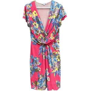 Boden Floral Stretch Jersey Surplice Midi
Dress Size 12